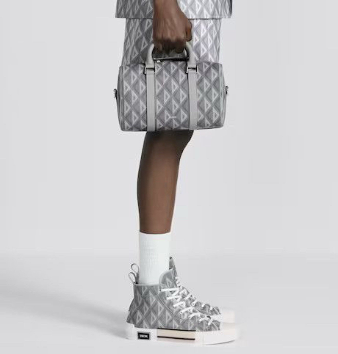 Dior Lingot 26 Bag In Gray CD Monogram