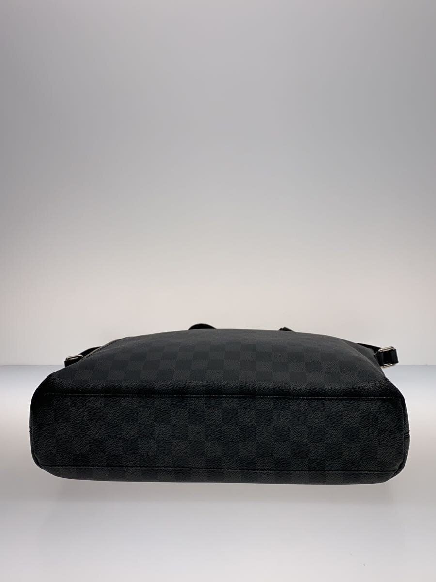 LOUIS VUITTON Shoulder Bag 1 Mixed MM Damier Graphite PVC BLK Used
