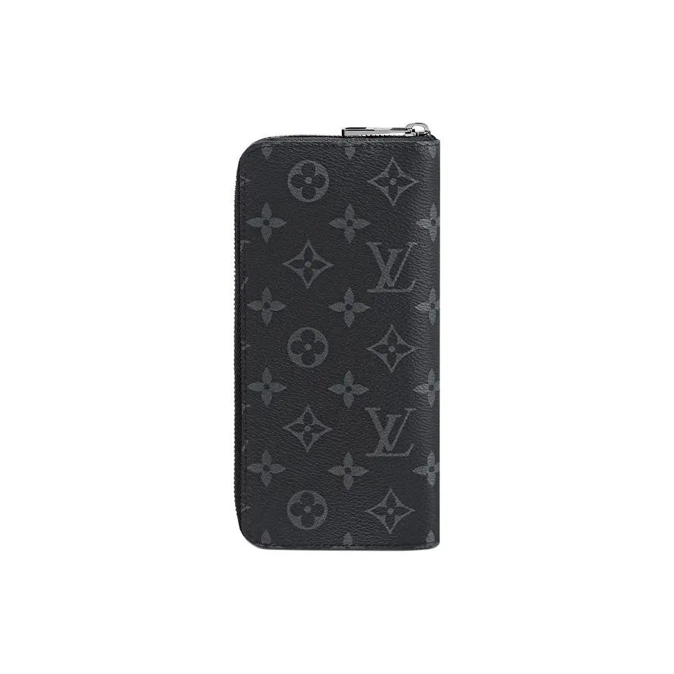 LOUIS VUITTON Zippy Coated Canvas and Cowhide Leather Wallet Men’s 4×0.7×7.8 in