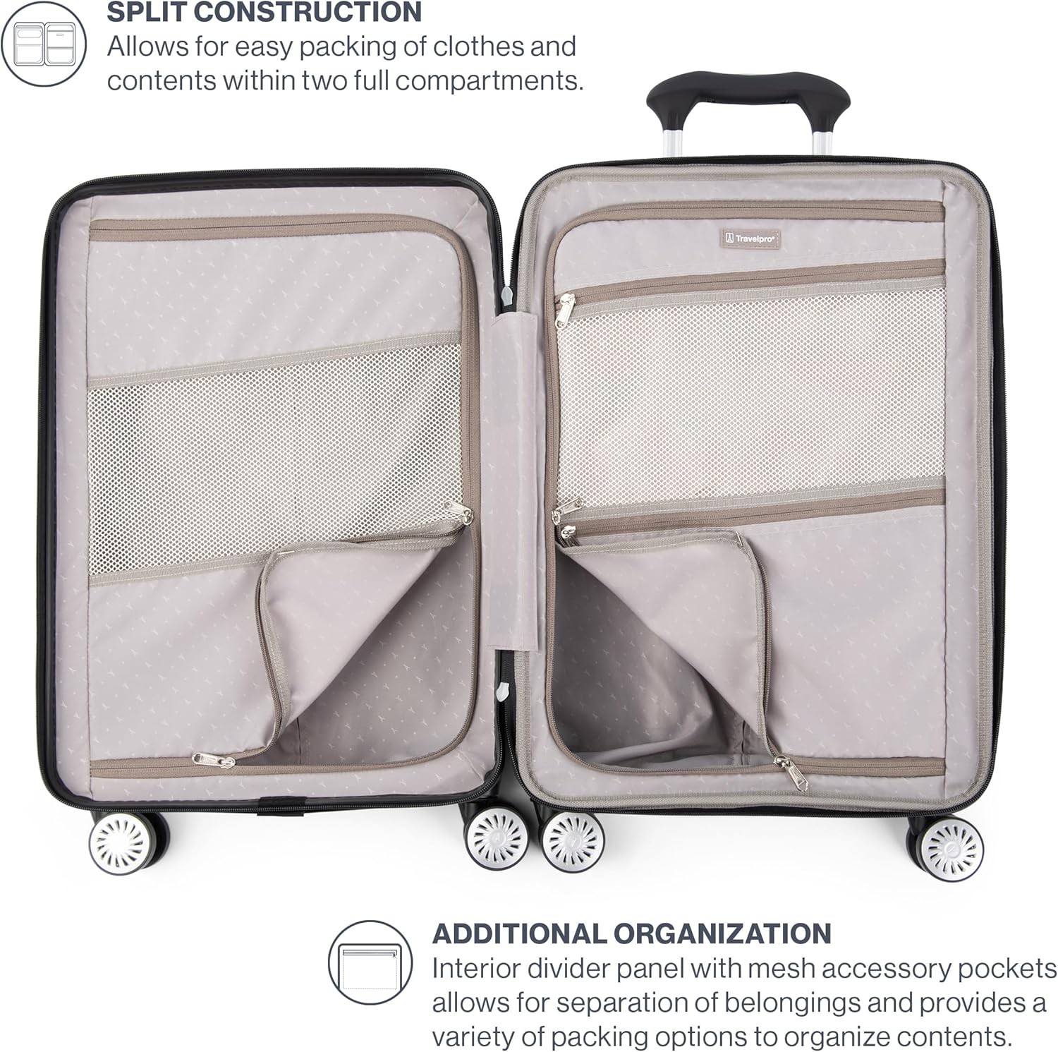 Travelpro Pathways 3 Hardside Expandable Luggage, 8 Spinner Wheels, 21 Inch U12
