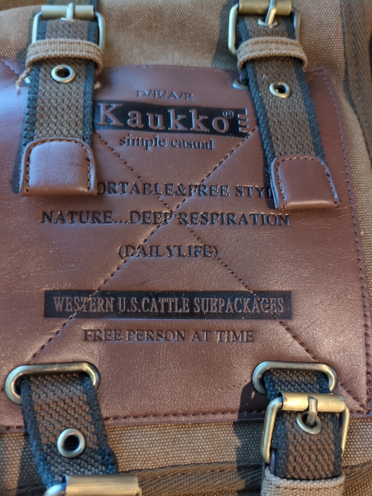 Kaukko Simple Casual Message Bag Western U.s. Cattle Subpackages New