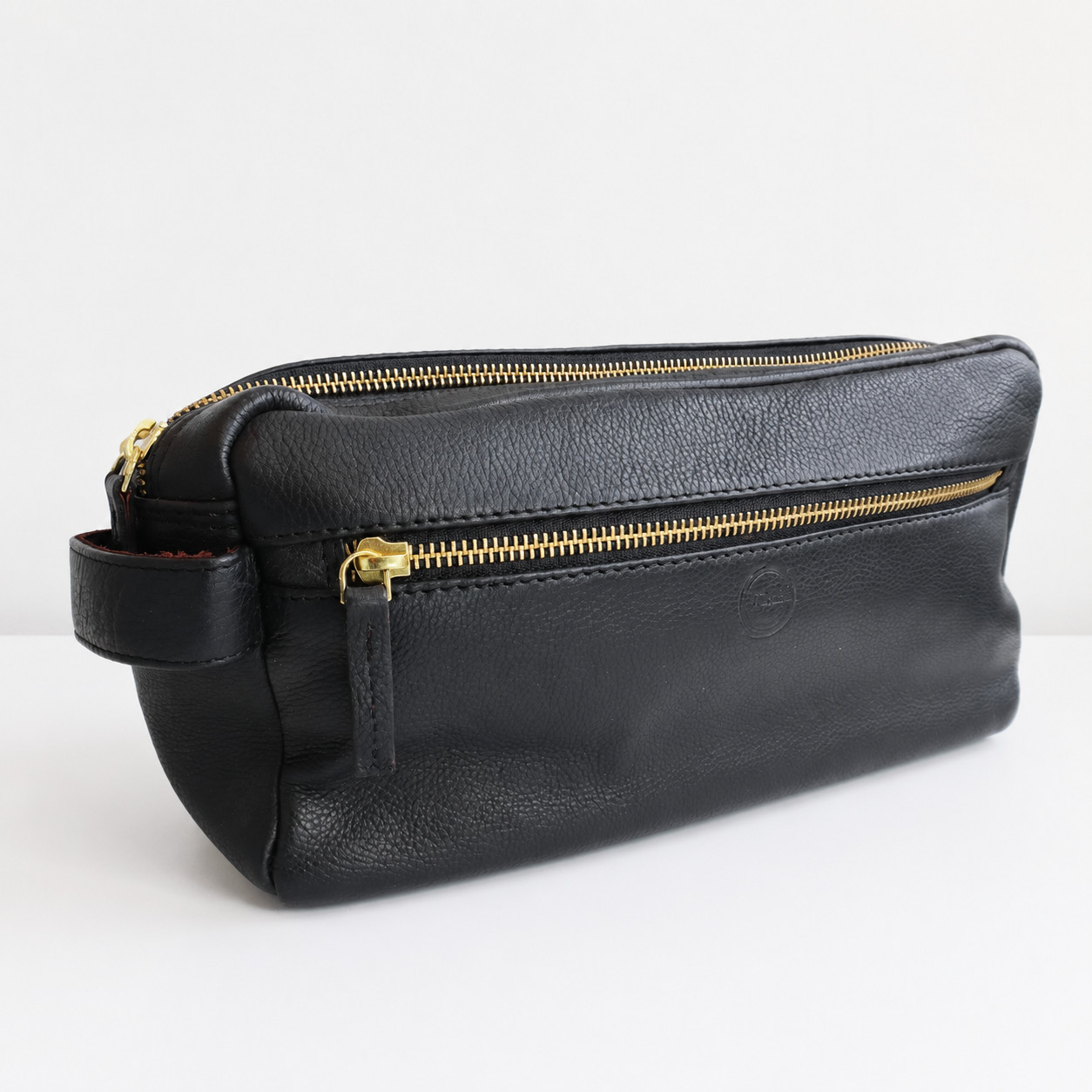 Leather Large Toiletry Bag Dopp Kit Travel Makeup Organizer Shaving Bag Gift