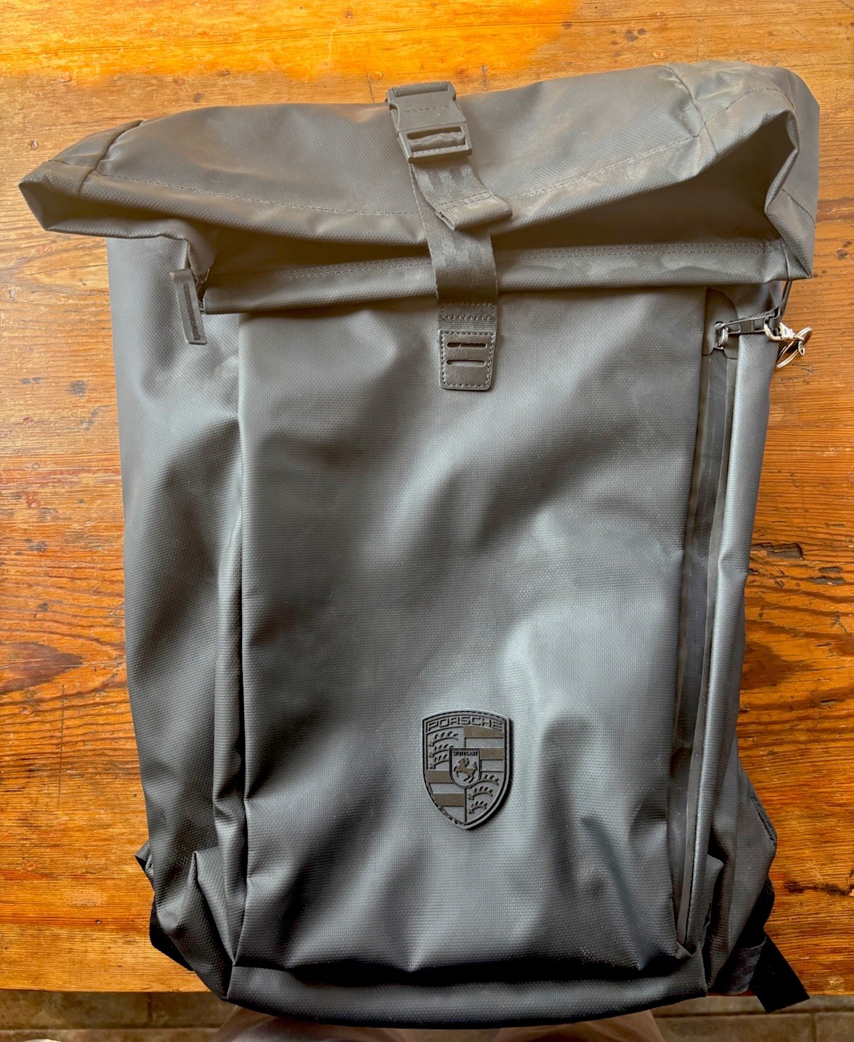 NEW Porsche Cayenne backpack Retail $199 “Race Born” Logo Zipper WAP0350060RCAY