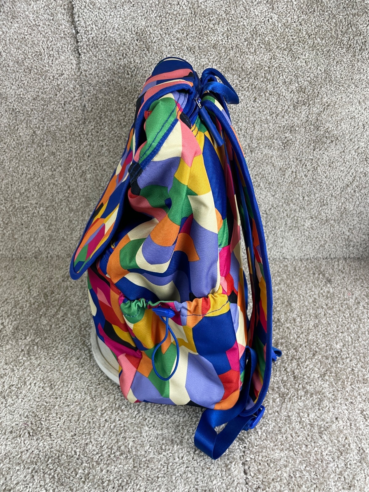 Vera Bradley Backpack Men Lighten Up Drawstring Geometric Multicolor