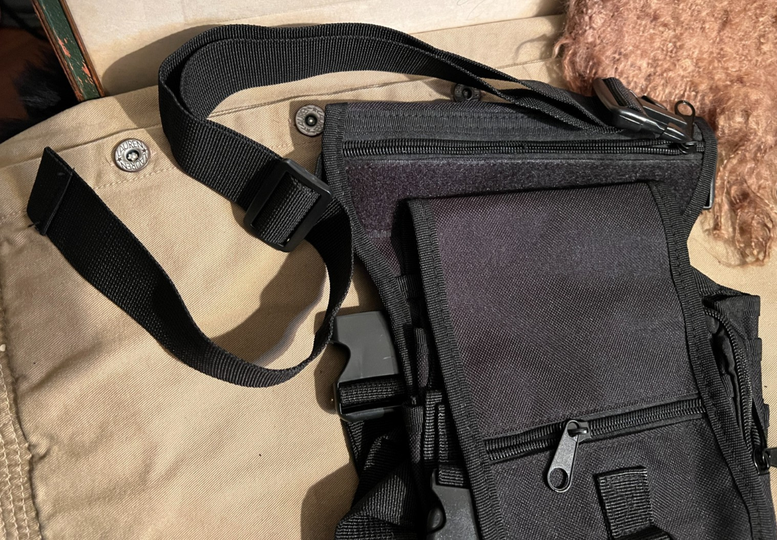 Motorcycle Thigh Bag Utility Multi-Purpose Pouch No Brand NWOT