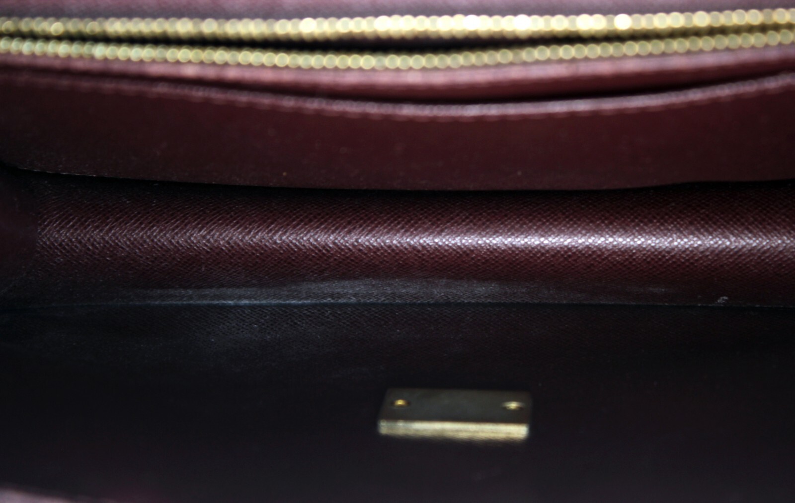 LOUIS VUITTON Taiga Brown Leather Pochette Clad Second Bag Clutch Bag Spain