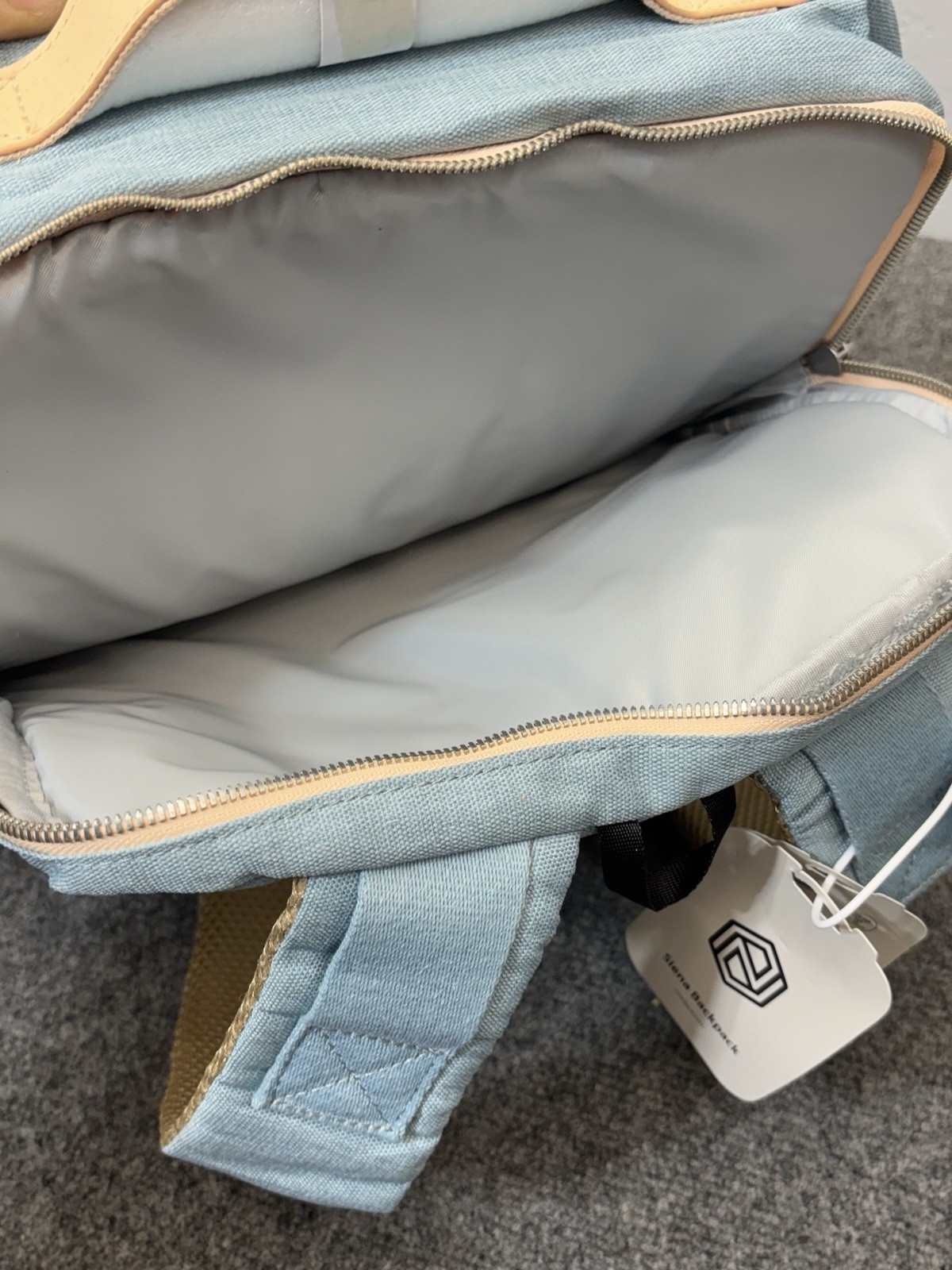 Nordace Siena Smart Backpack Aqua 19L 15.6″ Daily Commuter USB Charging Port