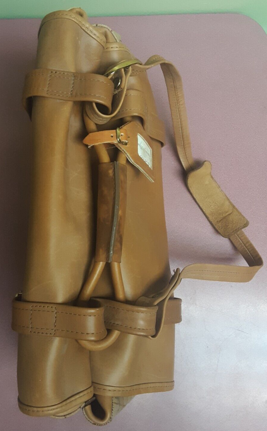VINTAGE RARE 1970s ‘BILL BLASS’ XL Double Sided Messenger Shoulder Bag Purse