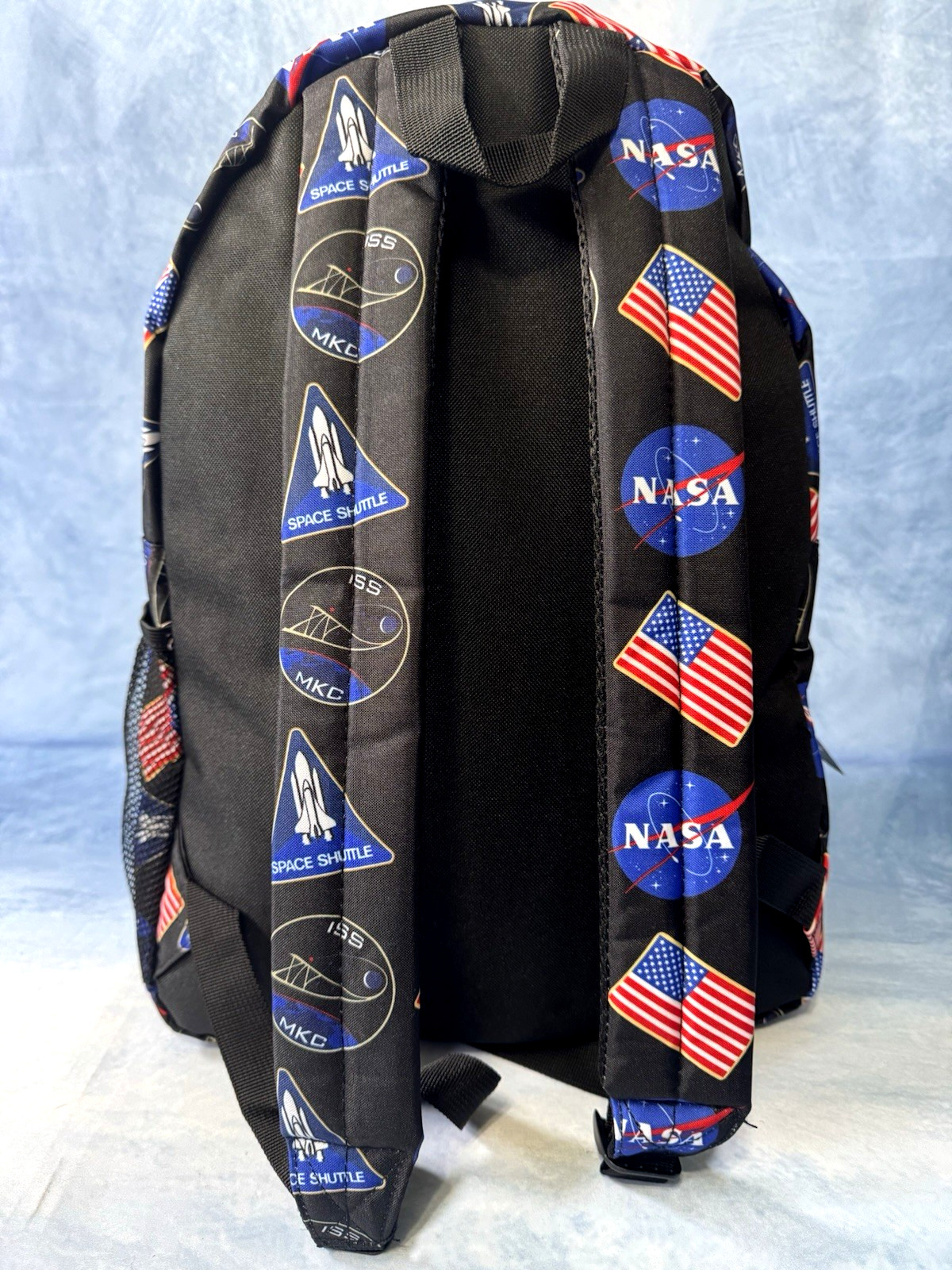 NASA Backpack Bioworld Apollo 11 Space Shuttle Patch Travel Book Bag