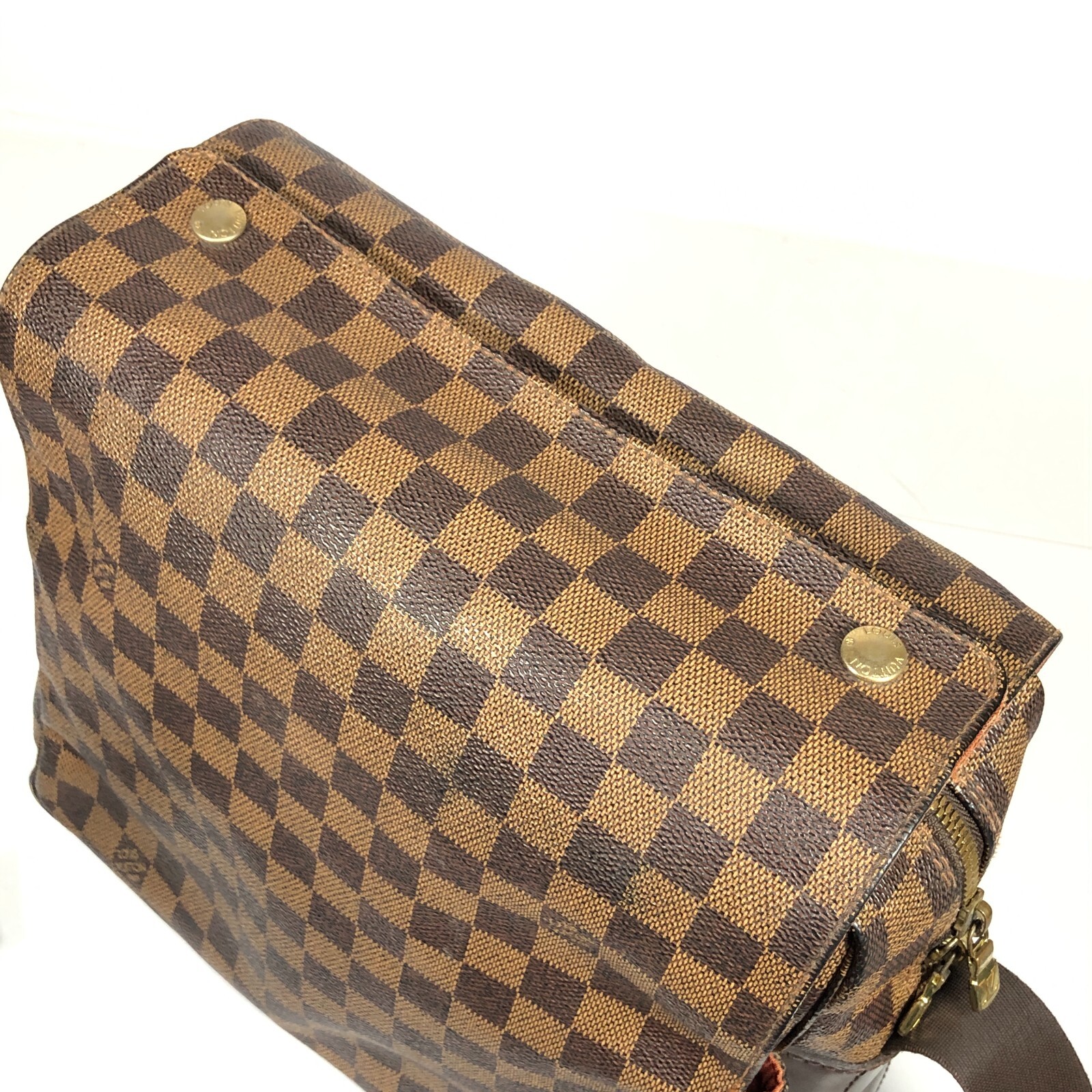 Auth Louis Vuitton Naviglio Shoulder Bag Damier Ebene Crossbody N45255 SR0095