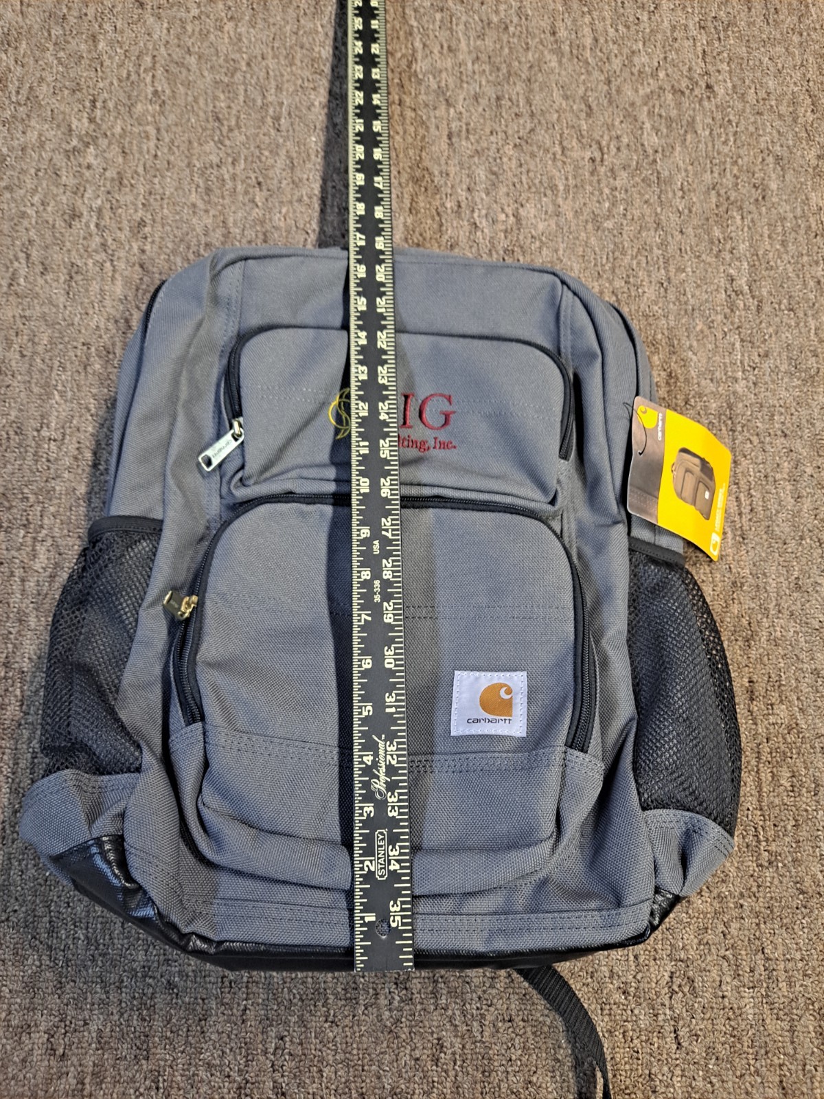 NWT Carhartt Legacy Standard Work Pack Backpack Gravel Gray 27L RIG Consulting