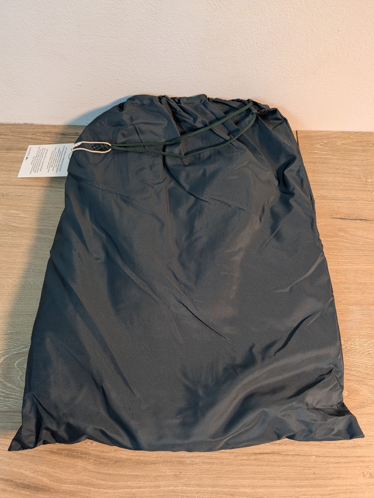 RARE Lacoste 2 In 1 2in1 100% Recycle Backpack With Pouch Green Polyester Bag