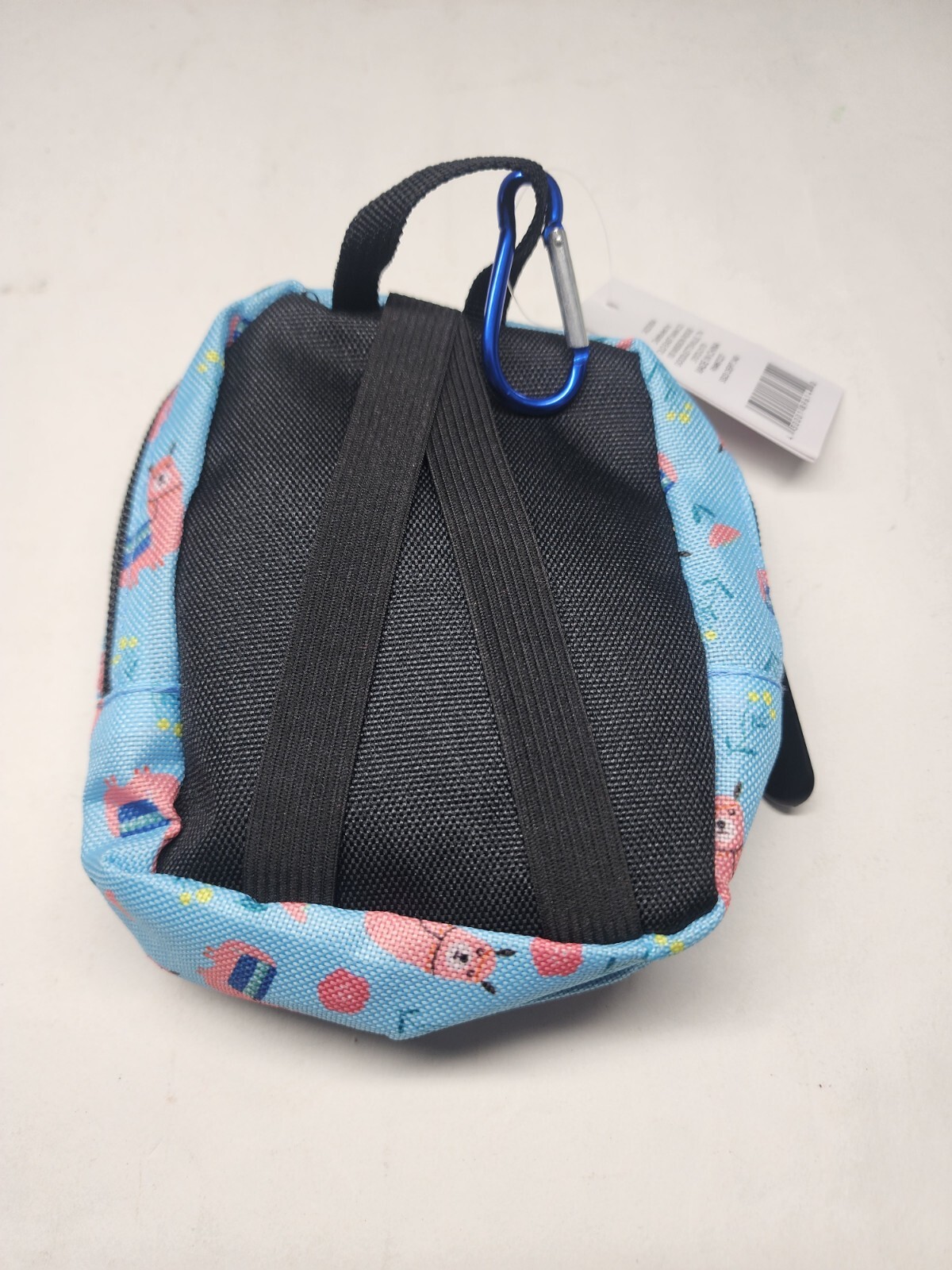 Llama Print Backpack Mini with Elastic Backpack Strap Sturdy Carabiner Clip