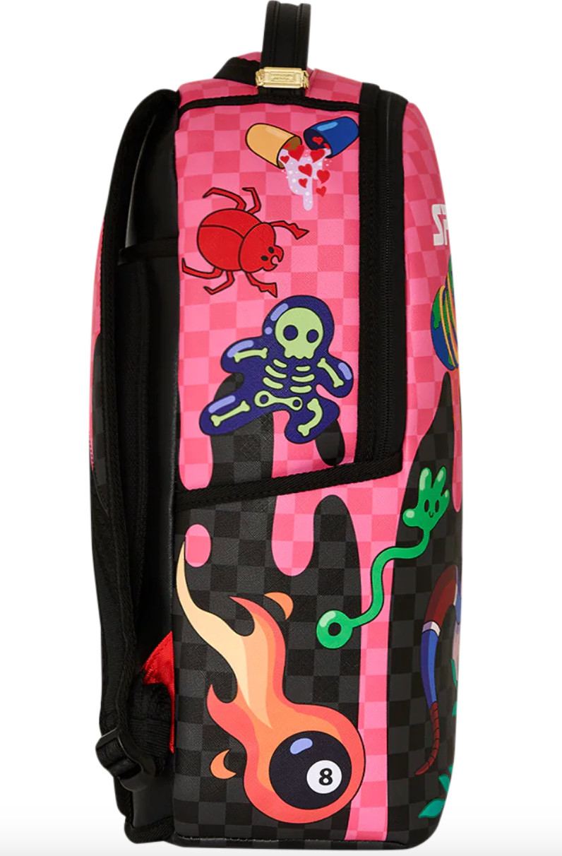 SPRAYGROUND HAPPY HANGRY WTF SKULL DRIP PINK SHARK – LIMITED EDITION BACKPACK