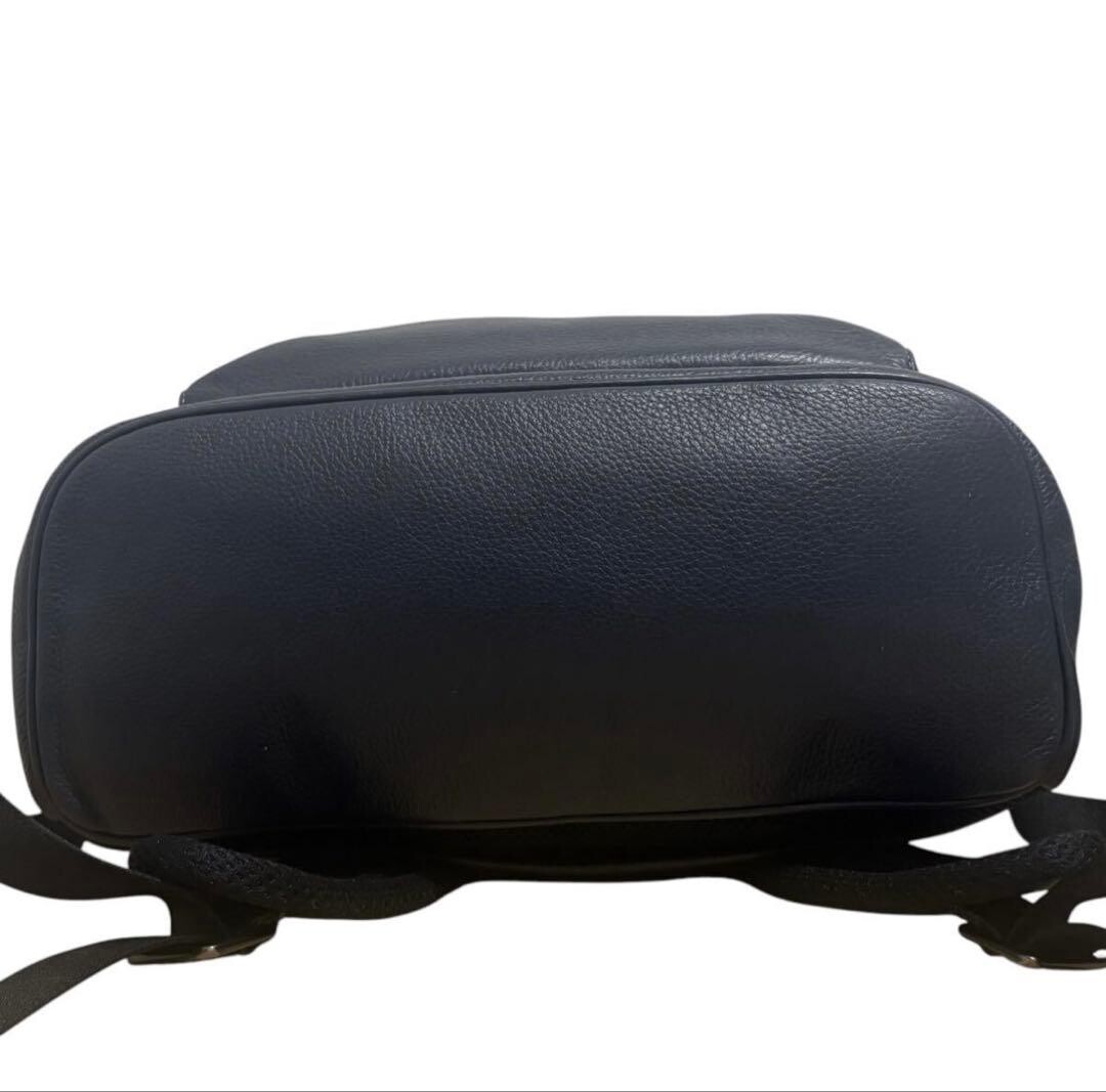 COACH Ethan Leather Backpack Black Laptop Compartment CM697 Men’s