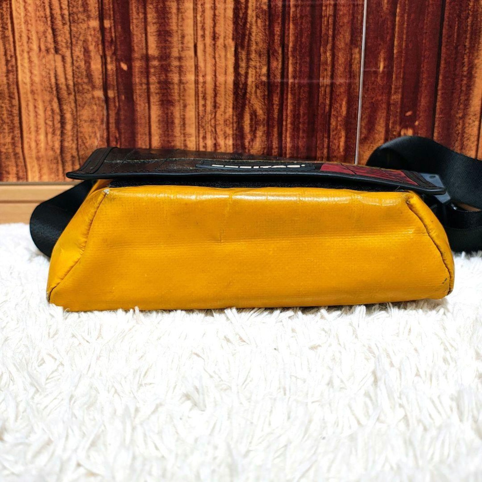 FREITAG F11 LASSIE Messenger Shoulder Bag Yellow Black Red Unique Design Japan
