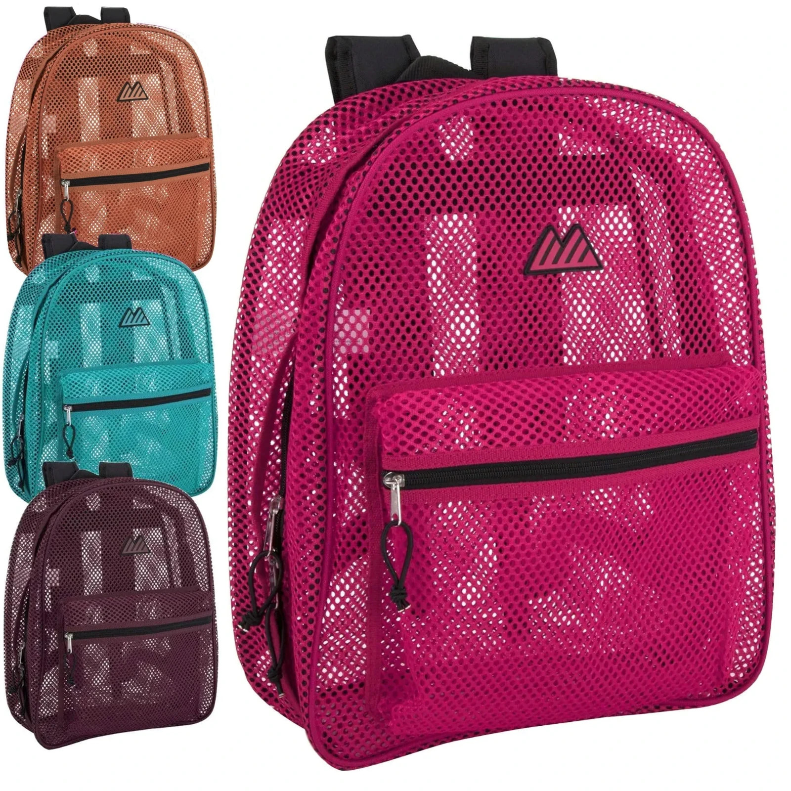 Premium 17-Inch Mesh Backpack – Case Pack 24 (4) Stylish Colors