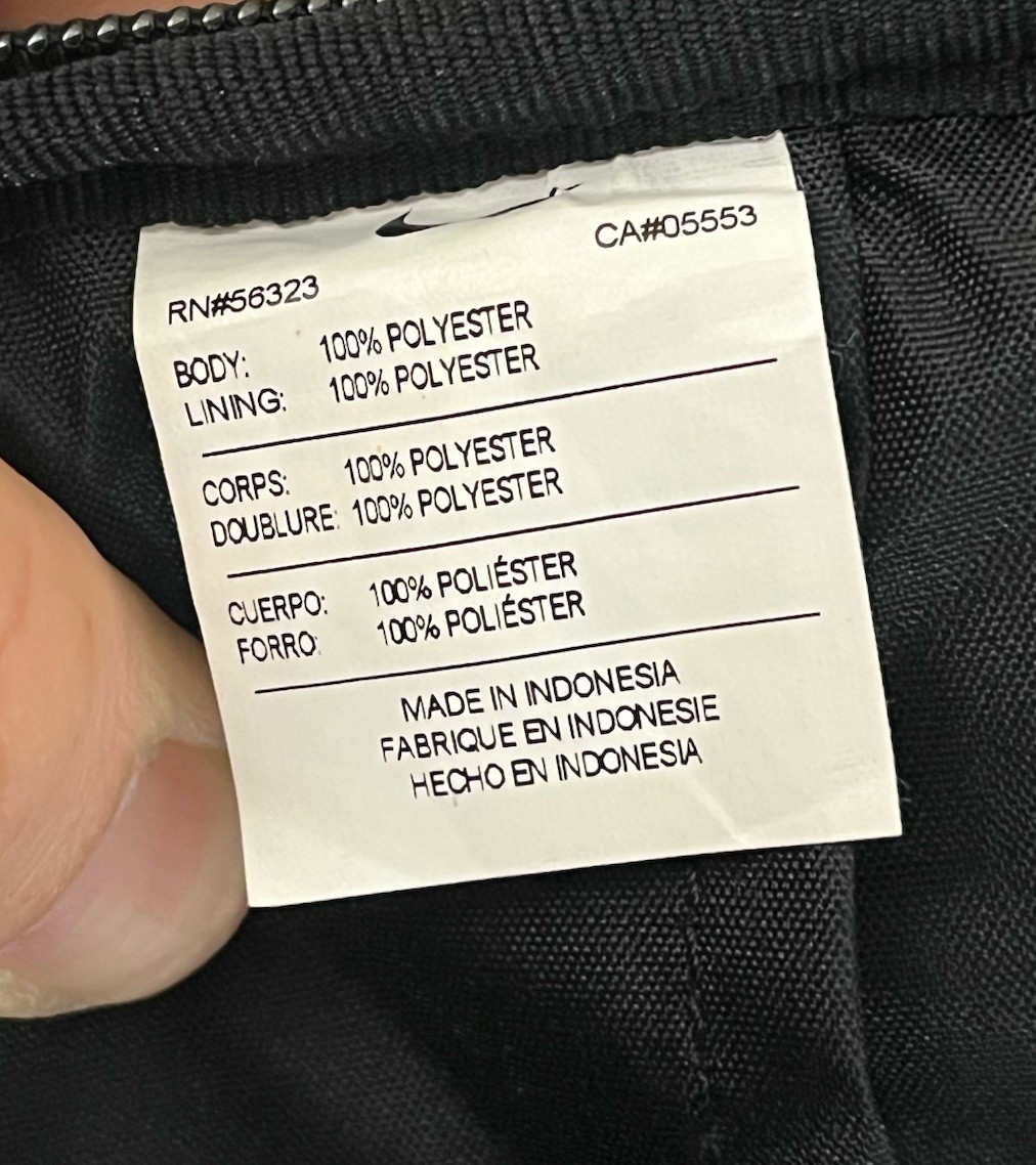 Nike Black Backpack 6 Pocket 18x15x6 RN#56323 CA#05553 School Sports Gym