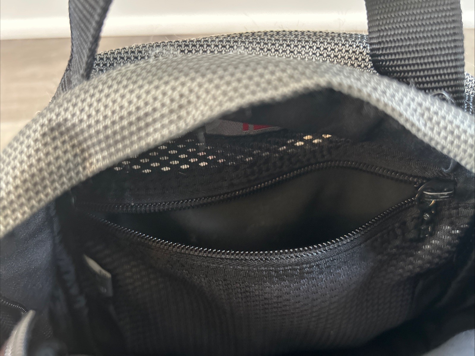TUMI T2 Ballistic Nylon Camera/Travel Bag in Grey & Black, Gently Used