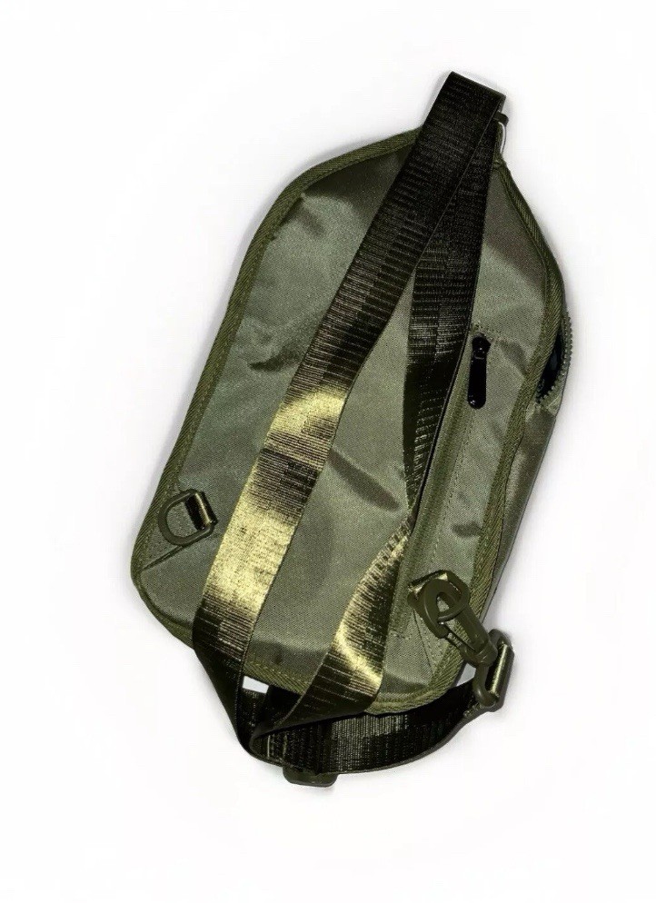 True Religion Buddha Patch Unisex Olive Green YETA 2.0 Crossbody Bag TR104144