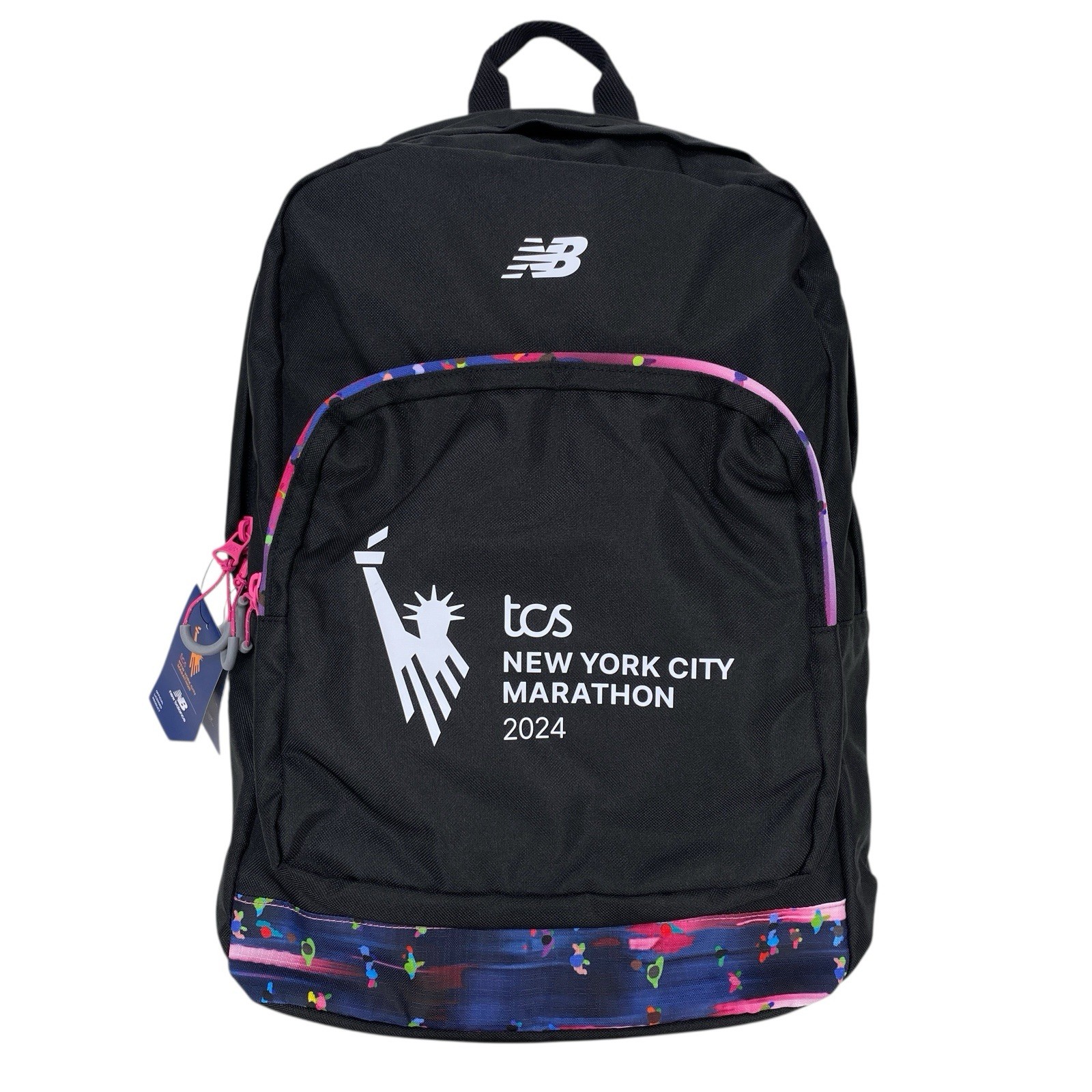 New Balance 2024 New York City Marathon Backpack Black / Multicolor Bag TCS NYC