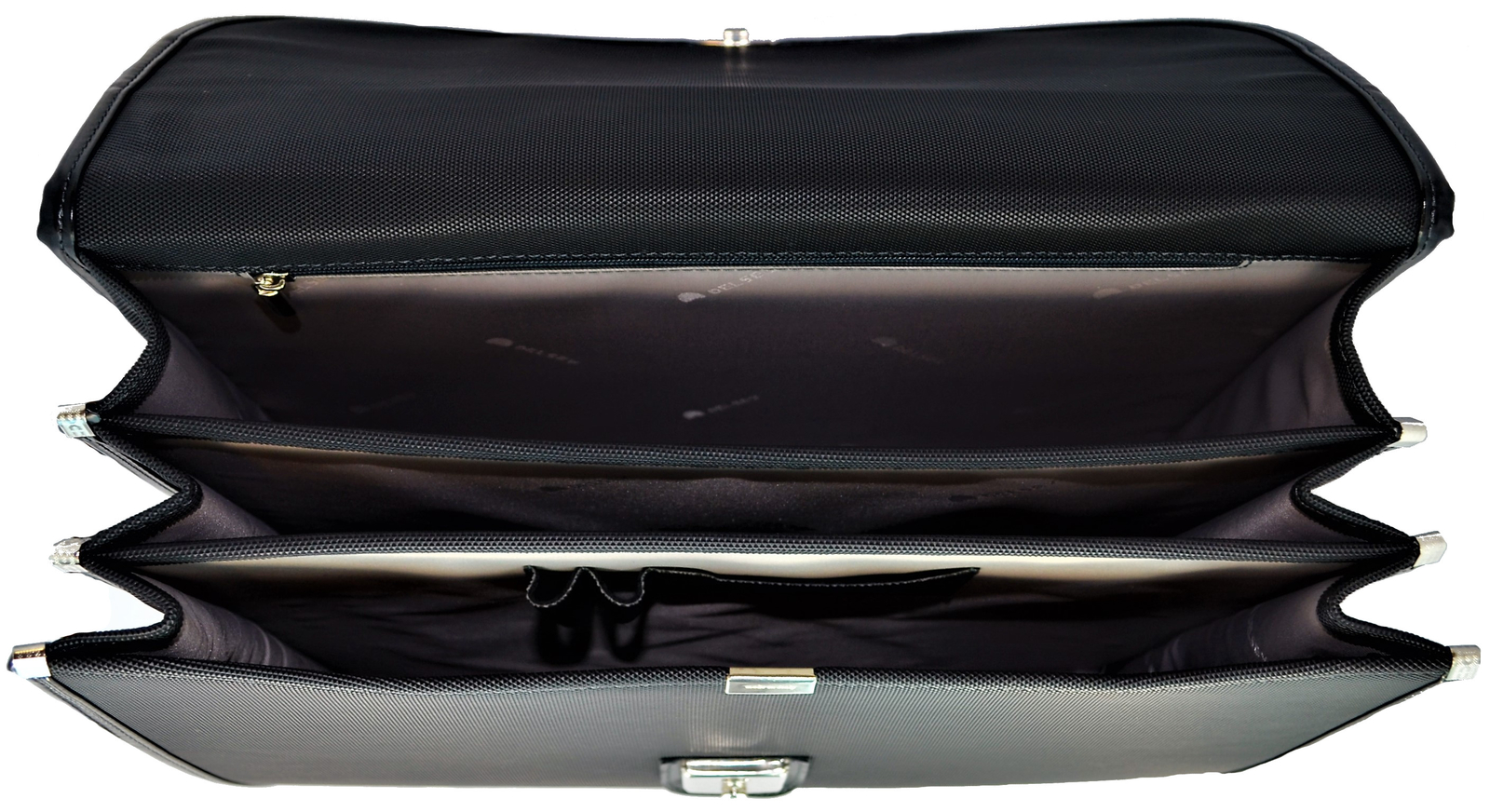 Borsa Cartella Unisex Nera Delsey Bag Unisex Black 24 Ore Lavoro Organizzata