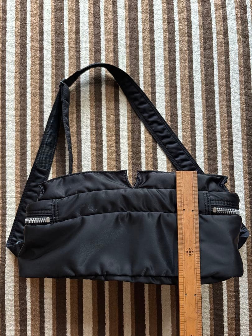 PORTER Yoshida Tanker Shoulder Bag L Black Made in Japan Authentic