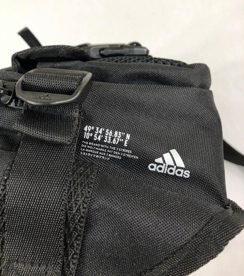 NEW Adidas Amplifier 2 Multipockets Crossbody Bag Black/White Polyester Unisex