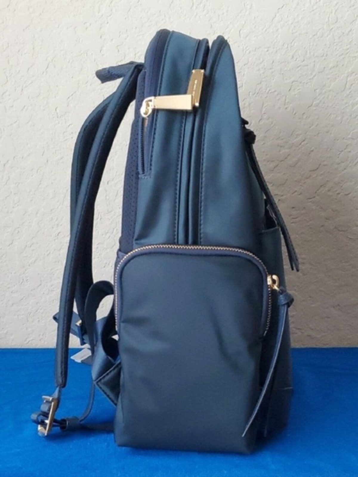 NWT Michael Kors Navy and Gold Large Prescott Men’s Backpack
