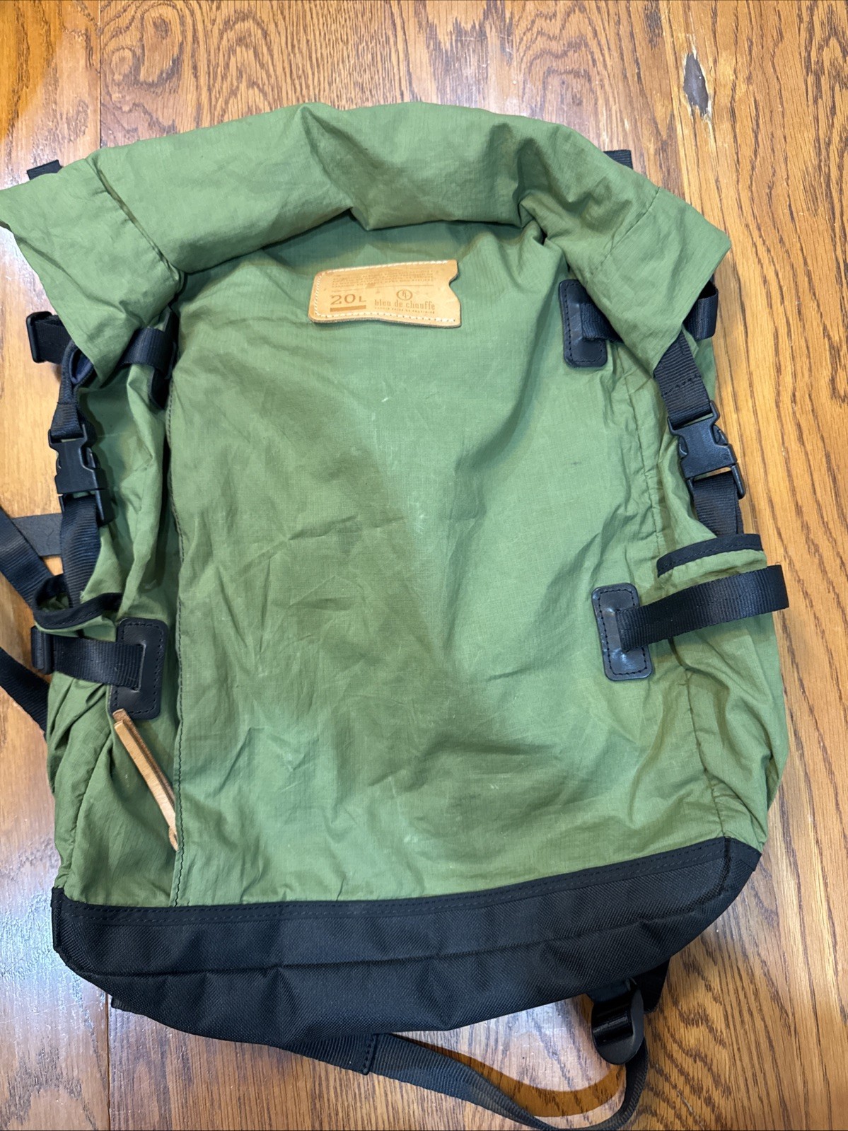 Bleu De Chauffe Basile Backpack 20l Green Made in France
