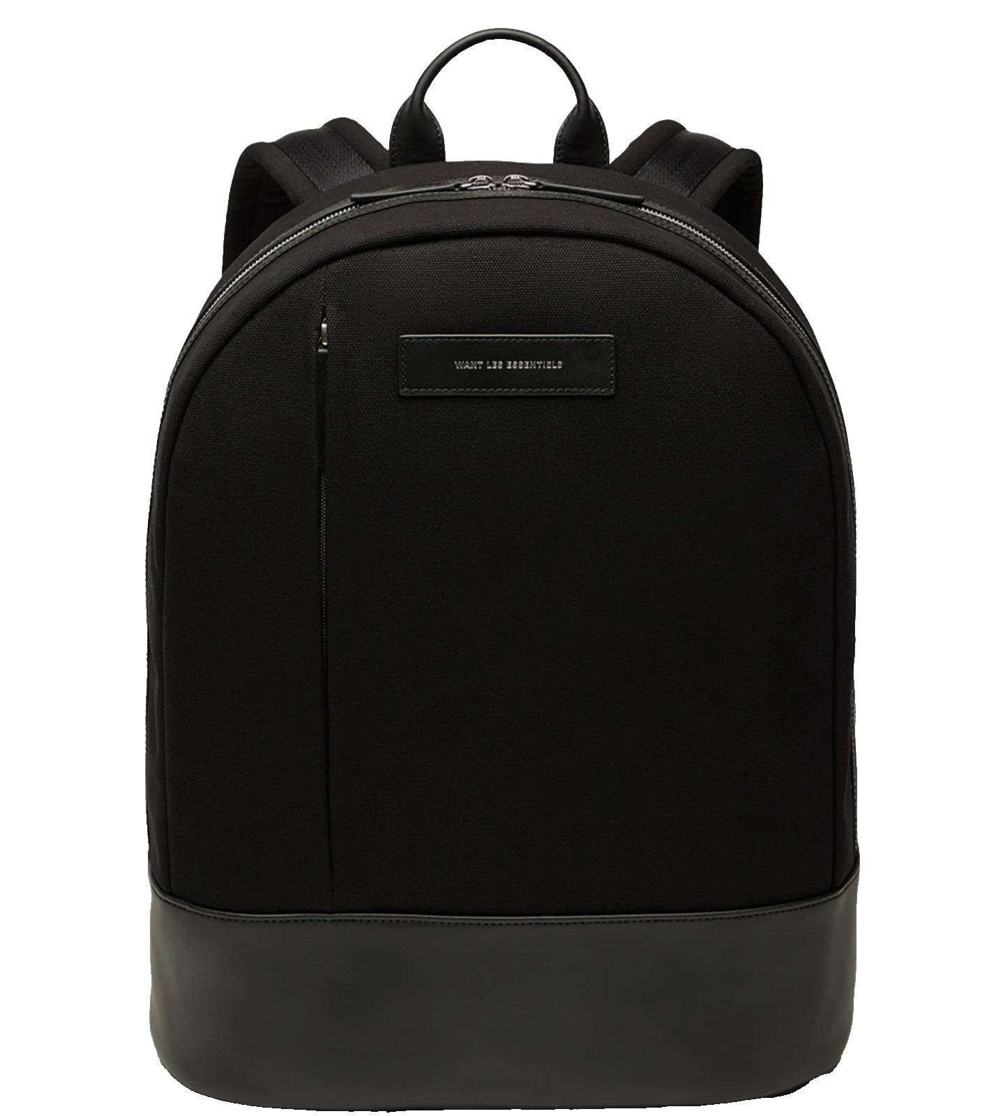 WANT LES ESSENTIELS Mens Black Kastrup Organic Cotton Canvas Backpack $575