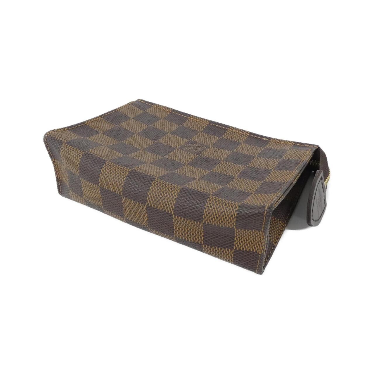Authentic Louis Vuitton Damier Poche Toilette 5.9″ Pouch N47546 #230-000-230…