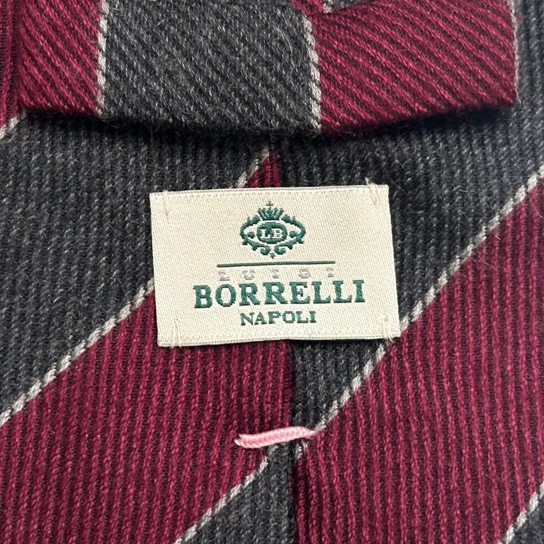 LUIGI BORRELLI Cashmere Tie 9.4cm Blade Used Condition