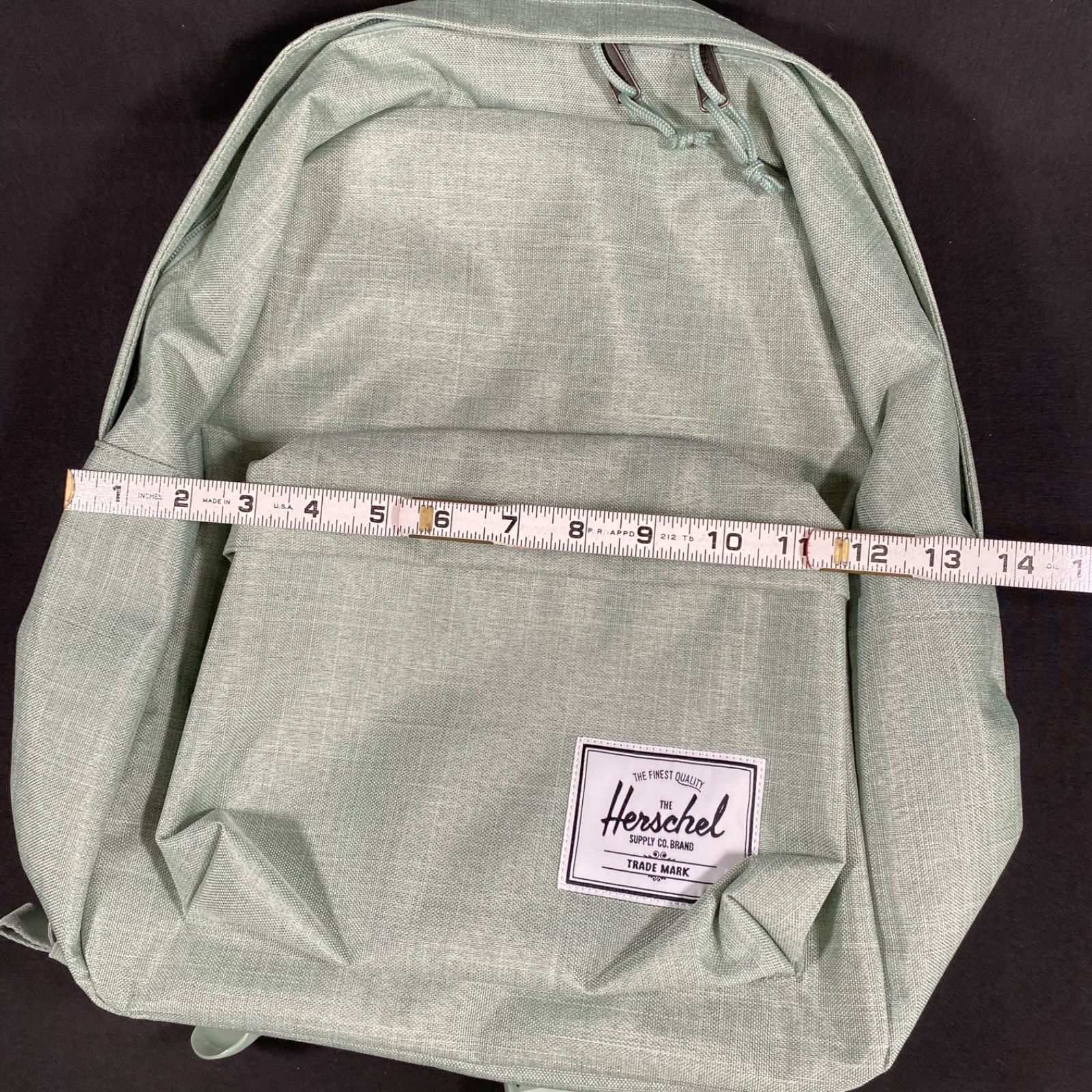 Herschel Classic Backpack With Side Pocket Iceberg Green 17″Hx12.5″Lx6.5″D