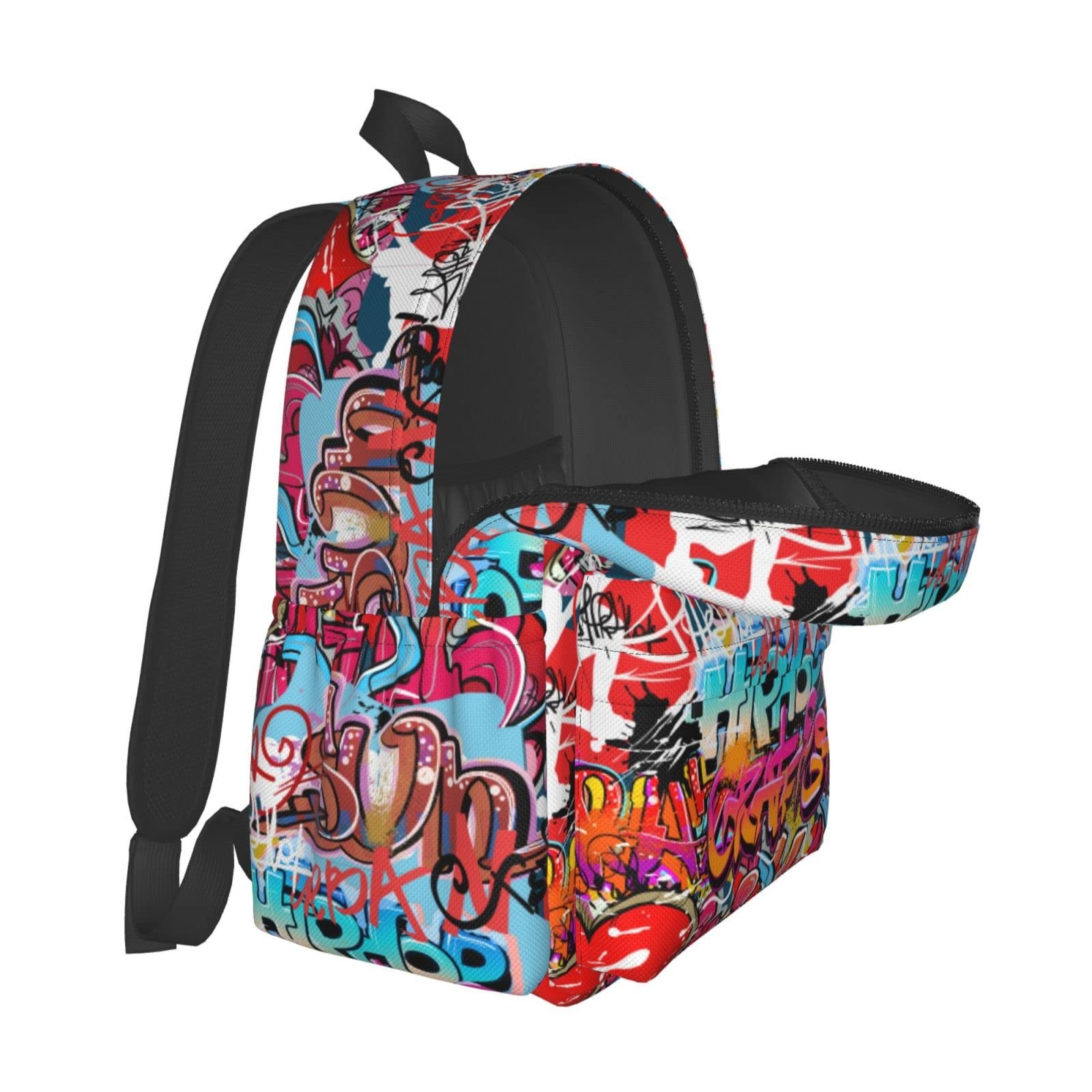 Daily Backpack Graffiti Wall, Hip Hop Art Backpacks Travel Laptop Daypack 17 …