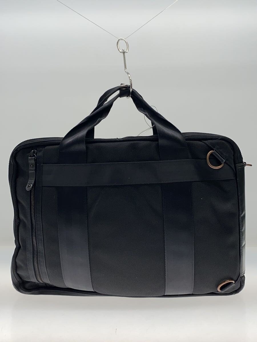 Authentic PORTER Black Leather Briefcase 31cm x 42cm x 8cm Valid Condition