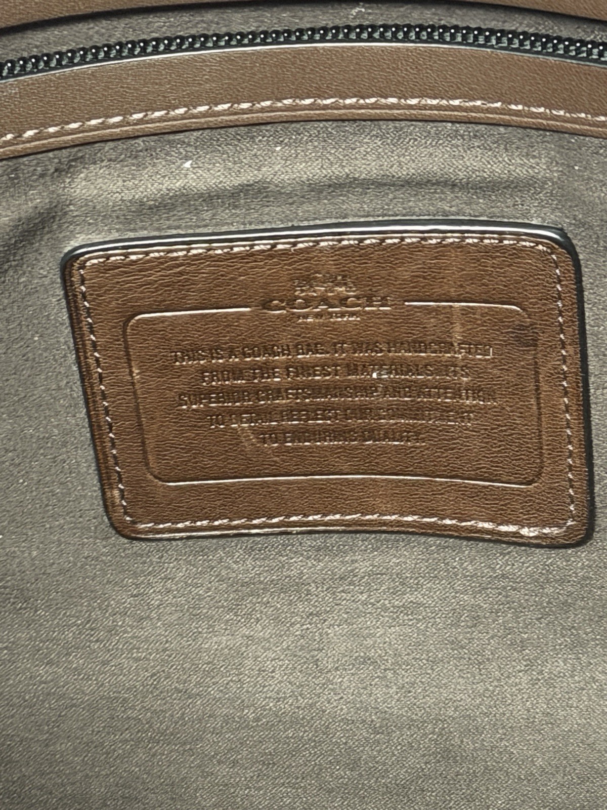Vintage COACH Metropolitan Briefcase Bag Brown Leather LOVED READ