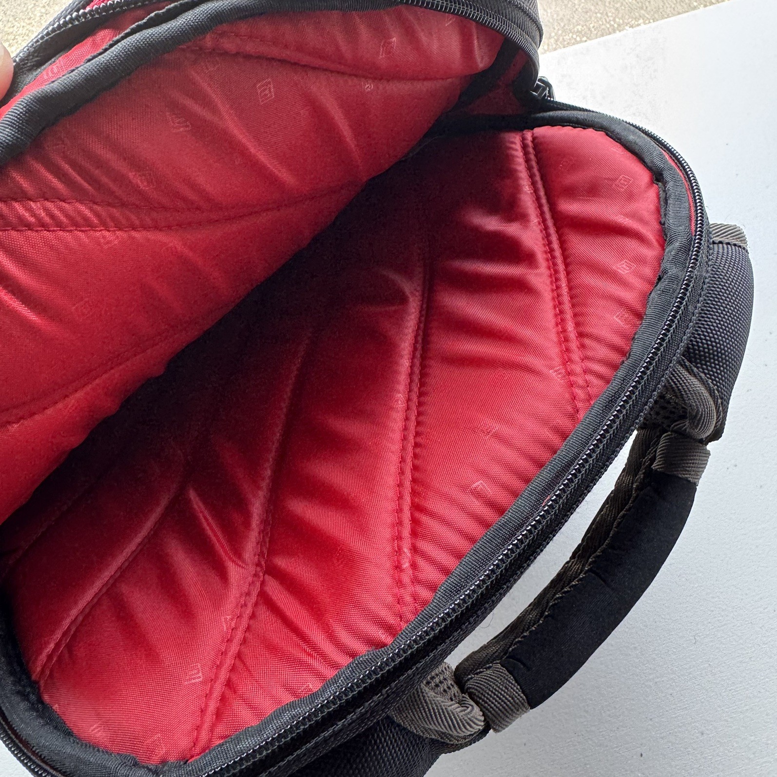 FUL Laptop Backpack 17” Black Red Multi Pocket Travel Work School Bag