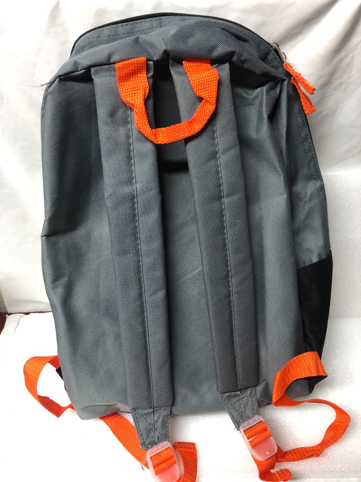 New with Tag Trailmaker Equipment Backpack Gray Black Orange 17X14X5 Never Used
