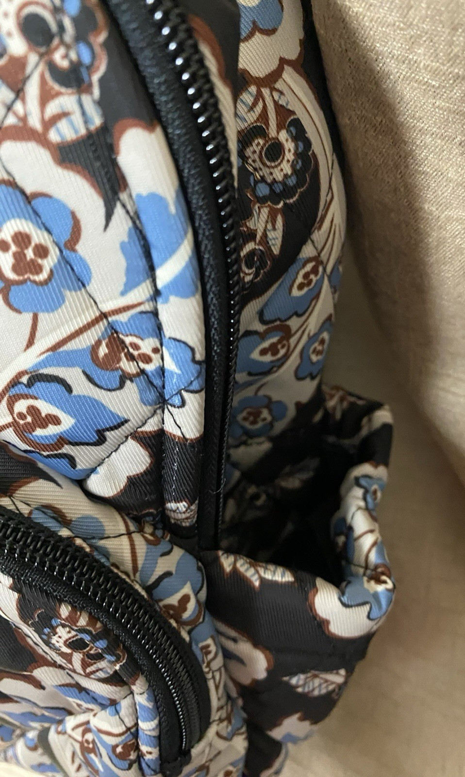 Vera Bradley Womens Small Banbury Backpack, Calyx + Quill Black NWT MSRP $100