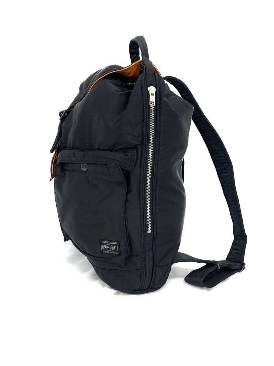 PORTER Yoshida Kaban Tanker Backpack Rucksack Black Nylon Bag Height 37cm Width