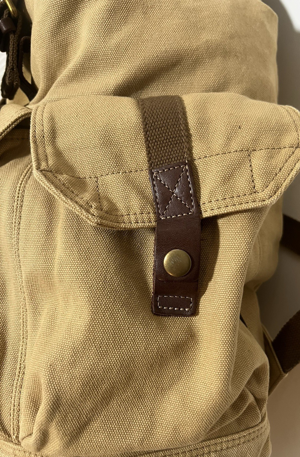 Gootium Canvas Rucksack Backpack Bag Drawstring Outdoor – Missing Pocket Buckle