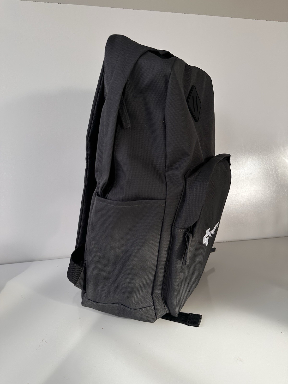Leeds Eco Recycled Backpack 17-18”black Sustainable Ocean Plastic Keyspire Logo