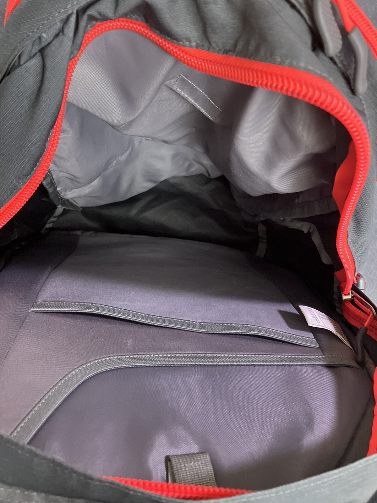 The North Face Recon Backpack Dark Gray Laptop Hiking Day Bag Padded Back