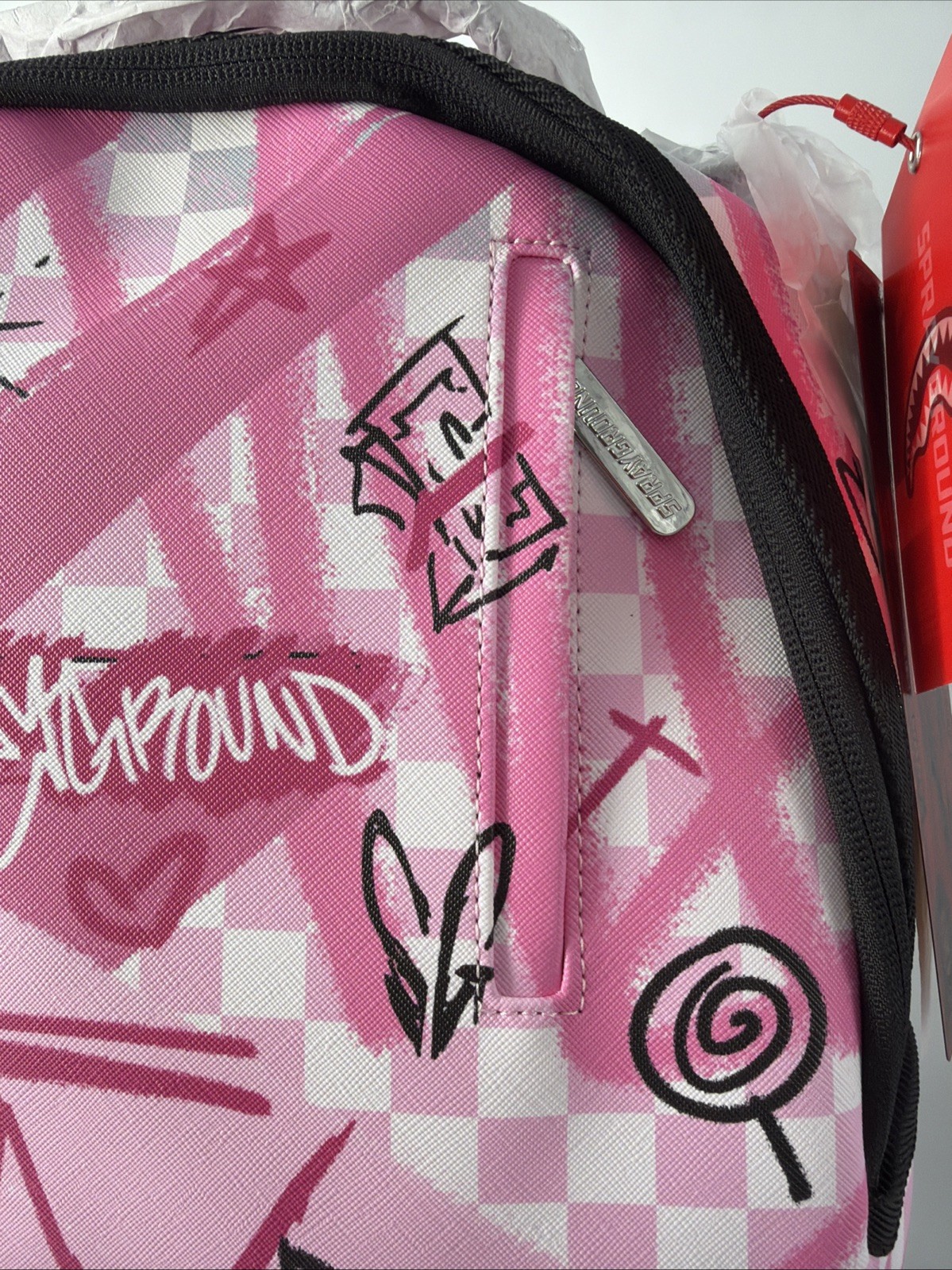sprayground backpack limited edition B8672 -$95.00 Pink Leather Size 27x12x4 In