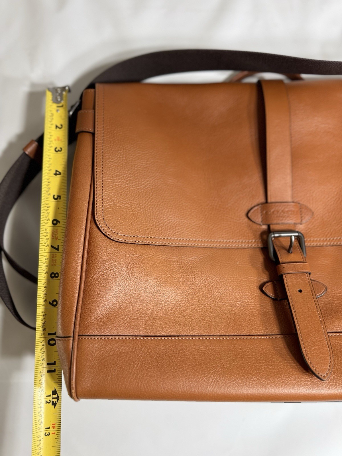 Coach Hudson Saddle Pebbled Leather Messenger Bag