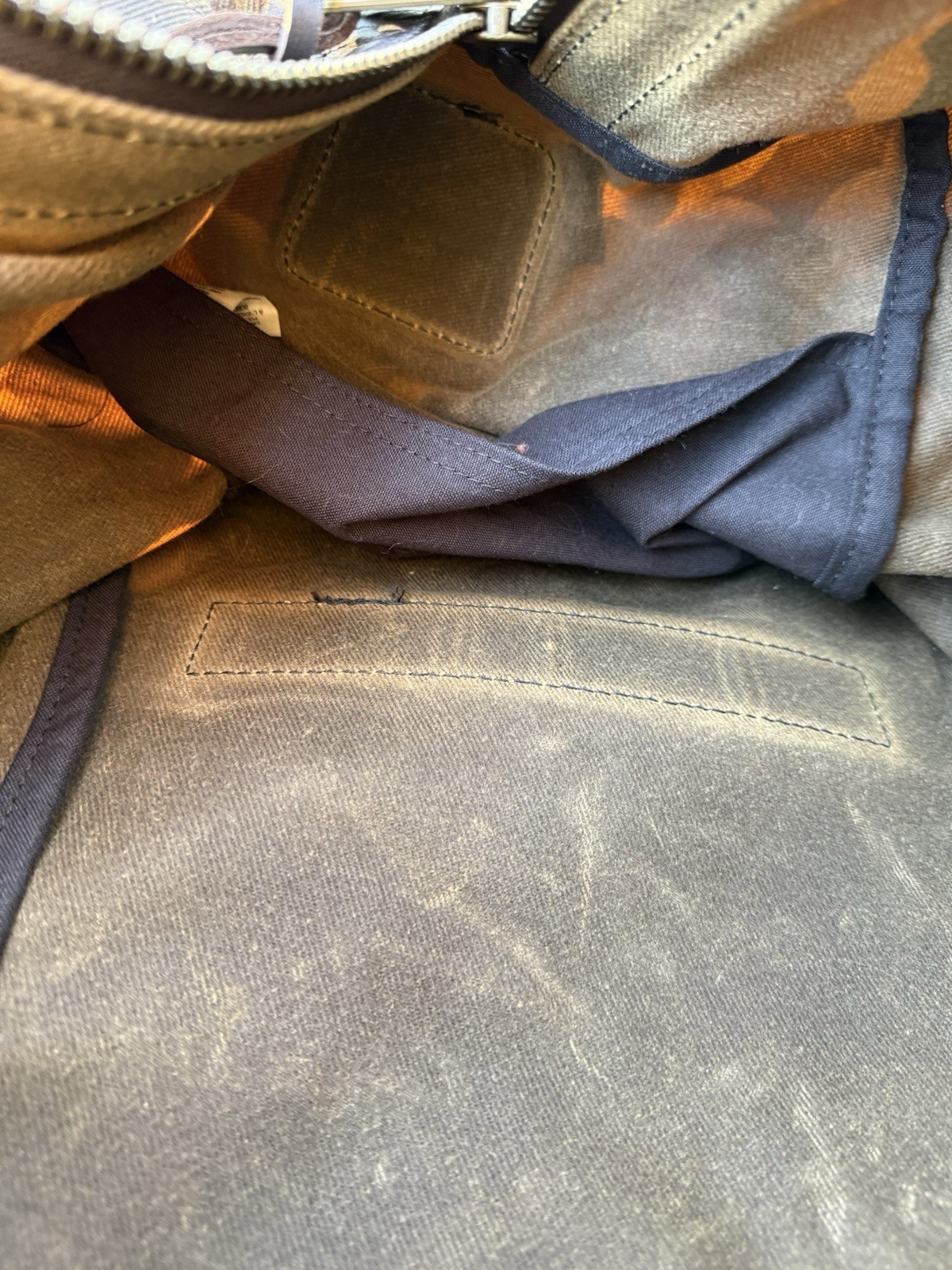 Filson Waxed Rugged Twill Medium Duffle Bag Shrub Camo Canvas Made USA