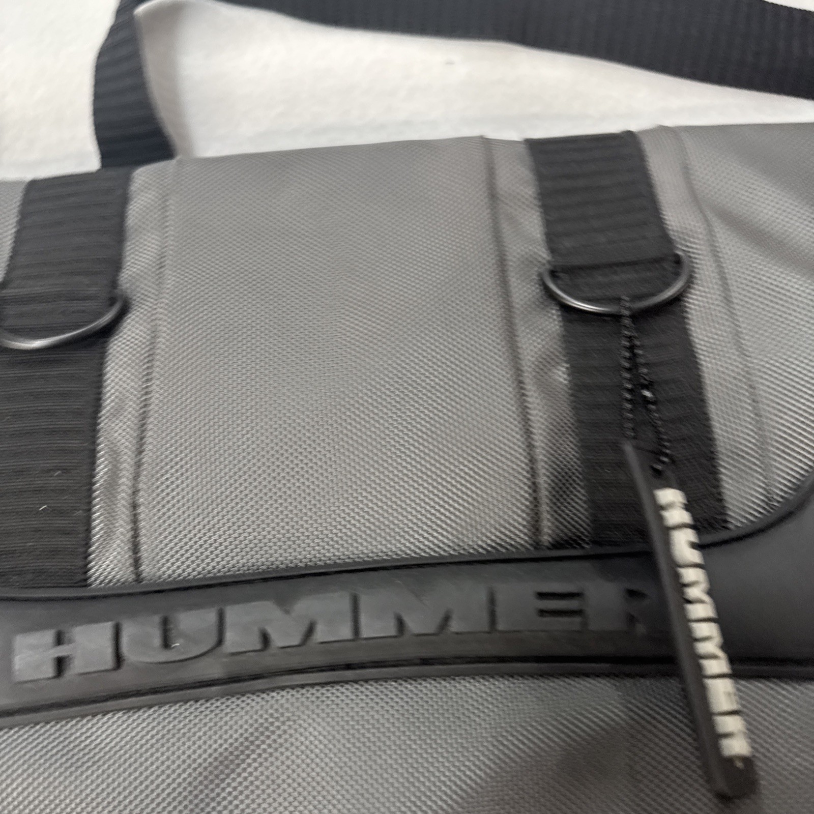 HUMMER MESSENGER LAPTOP COMPUTER SHOULDER BRIEFCASE BAG 17×14 clean