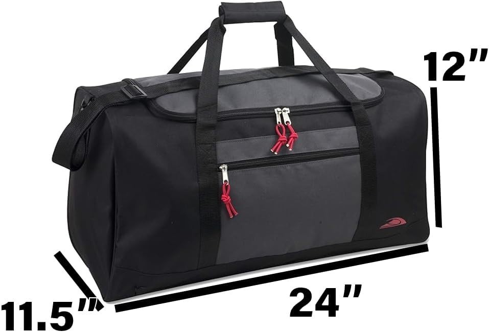 Stylish Two-Tone Duffle Bag – Lightweight, Water-Resistant & Perfect for Travel