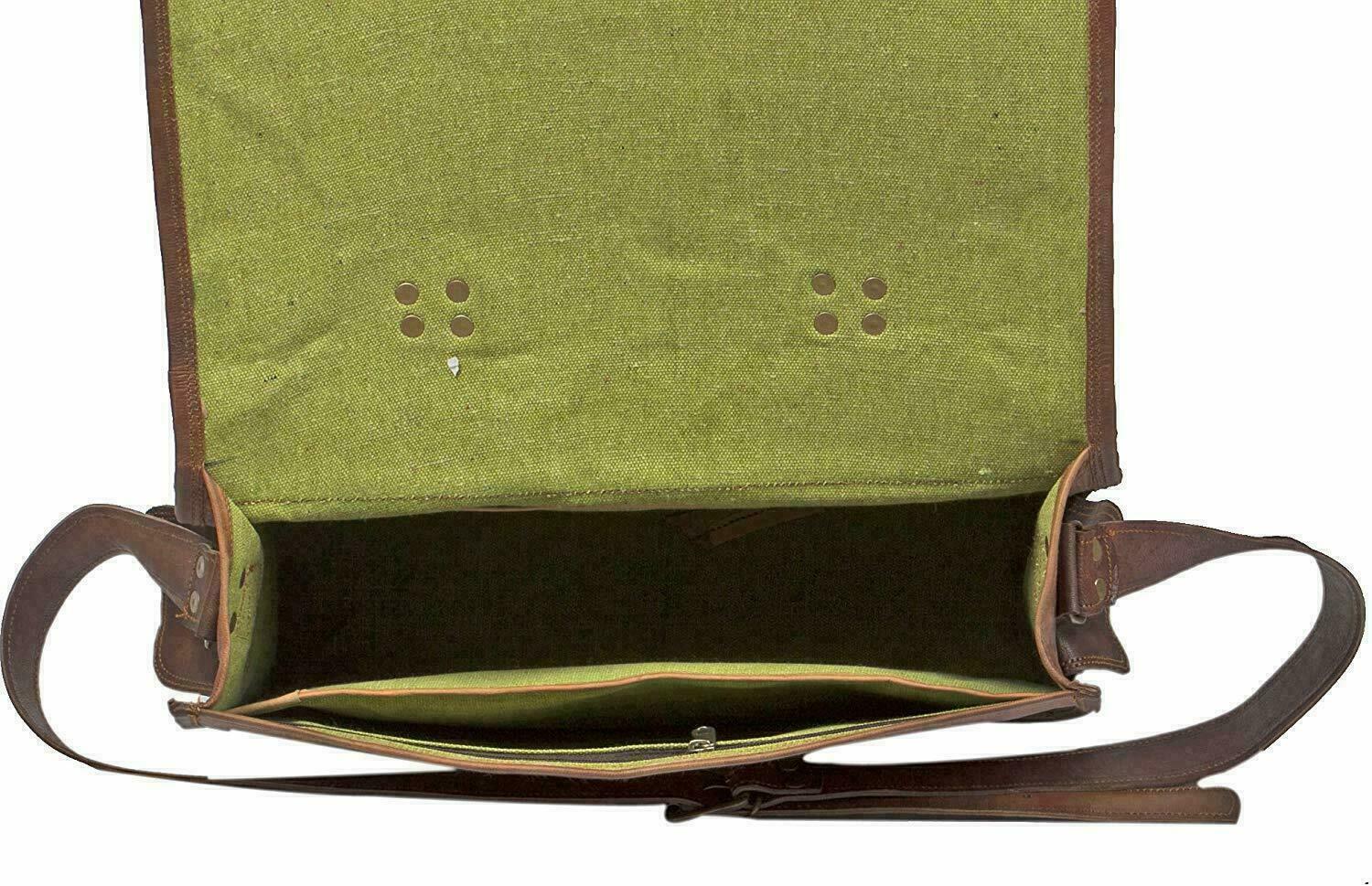 Leather Satchel Messenger Laptop Bag Large Vintage very Stylish Handcrafted